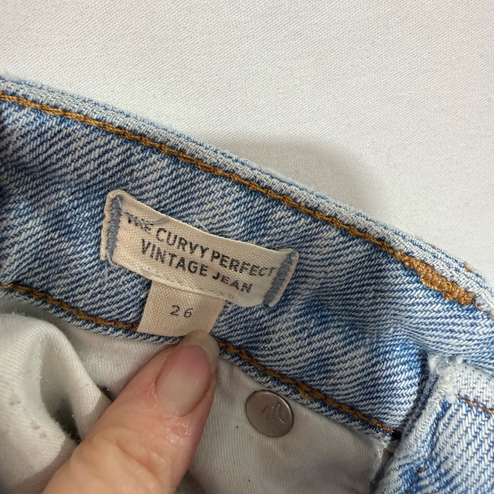 Madewell The Curvy Perfect Vintage Jean Merle Wash Comfort Stretch Size 26 - Picture 8 of 10